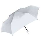 晴雨兼用 長傘 UV日傘フラット(パウダーブルー) 1枚目画像