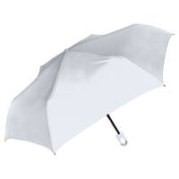 【カラビナ持ち手】晴雨兼用 UVカット率100% 遮光率100% 折りたたみ傘 UV フラット(パウダーブルー) 耐風構造 はっ水加工 遮熱率55%