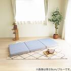 しっかり支える吸水速乾スリムマットレス (厚さ12cm/ブルー) 1枚目画像