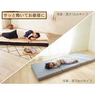 しっかり支える吸水速乾スリムマットレス (厚さ12cm/ブルー) 10枚目画像
