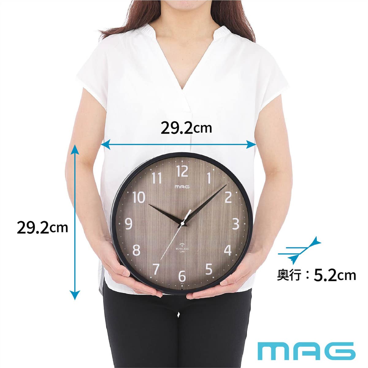無線LAN対応掛け時計(ダークグレー) | ニトリネット【公式】 家具