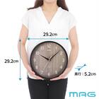 無線LAN対応掛け時計(ダークグレー) 2枚目画像