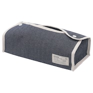 ティッシュケース ヘリンボーン(ネイビー)