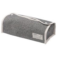 ティッシュケース ヘリンボーン(ブラック)