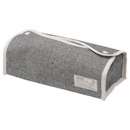 ティッシュケース ヘリンボーン(ブラック)