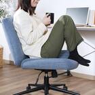 広々座面であぐらがかけるチェア (ブルー) 4枚目画像