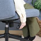 広々座面であぐらがかけるチェア (ブルー) 5枚目画像