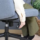 広々座面であぐらがかけるチェア (ブルー) 5枚目画像