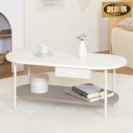 ティッシュも収納できる棚付きテーブル【期間限定価格:11/27~1/5まで】