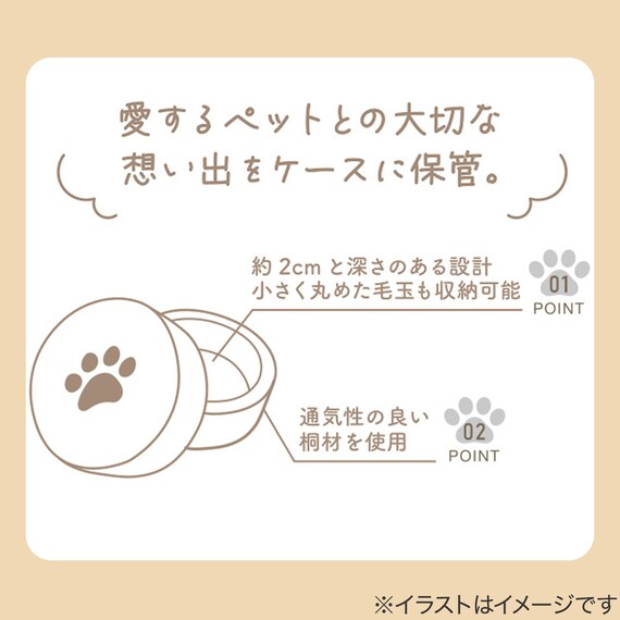 猫ちゃんの爪・乳歯ケース(FJ あしあと) 2枚目画像