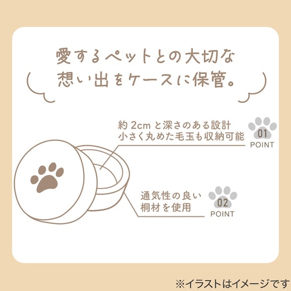 猫ちゃんの爪・乳歯ケース(FJ あしあと) 2枚目画像