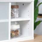 両側から取り出せるカウンター上収納 (幅90cm OAKWH) 5枚目画像