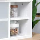 両側から取り出せるカウンター上収納 (幅90cm OAKWH) 5枚目画像