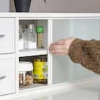 両側から取り出せるカウンター上収納 (幅90cm OAKWH) 6枚目画像