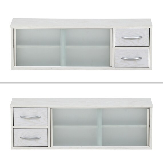 両側から取り出せるカウンター上収納 (幅90cm OAKWH) 8枚目画像