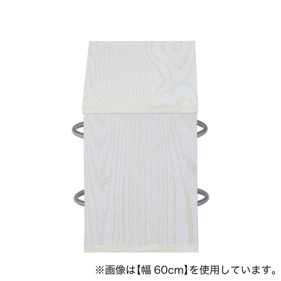 両側から取り出せるカウンター上収納 (幅90cm OAKWH) 10枚目画像