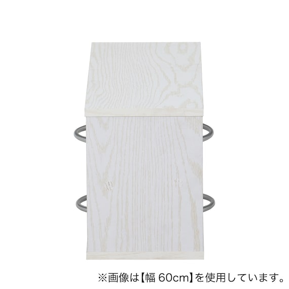 両側から取り出せるカウンター上収納 (幅90cm OAKWH) 10枚目画像