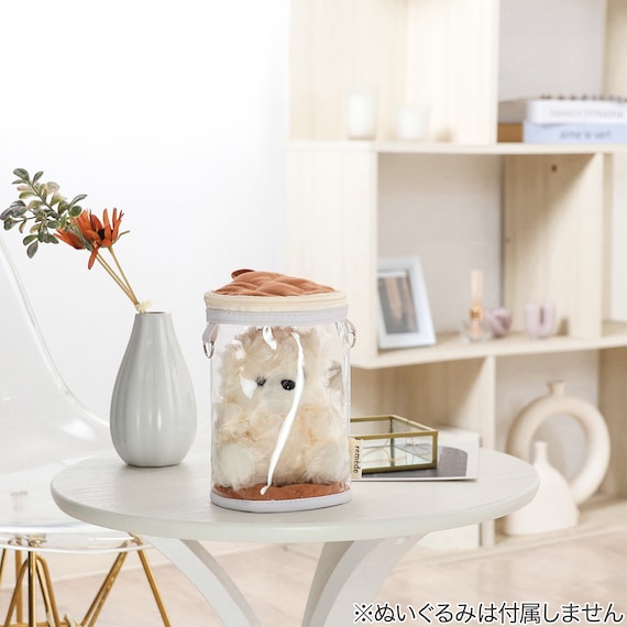 推し活 ぬいぐるみクリアバッグ(オレンジ) 5枚目画像