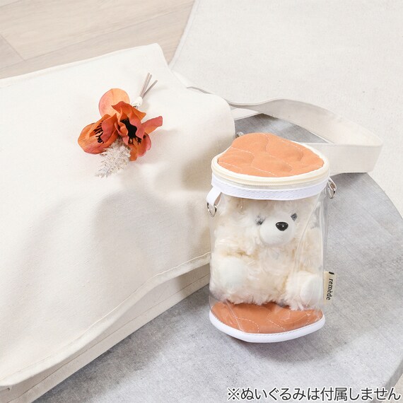 推し活 ぬいぐるみクリアバッグ(オレンジ) 7枚目画像