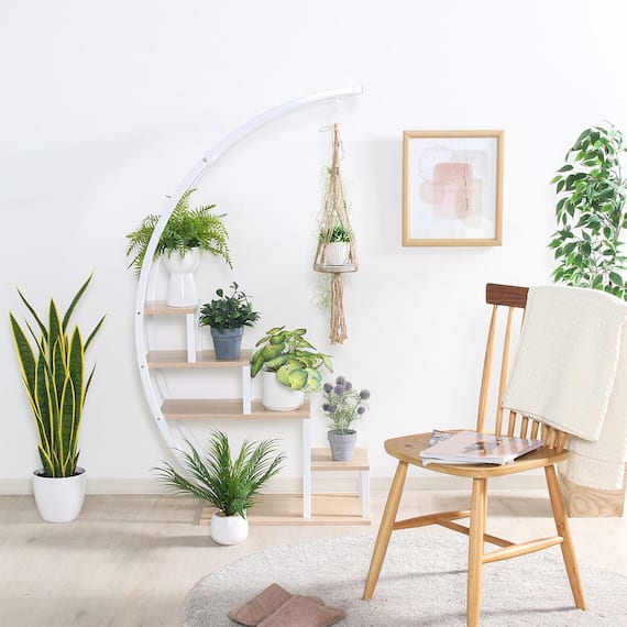 ディスプレイラック アーチ型(ホワイト) 1枚目画像