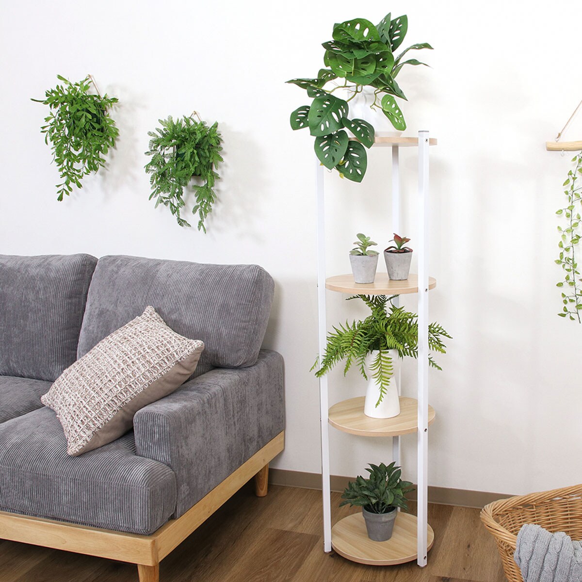 ディスプレイスタンド4段（ホワイト） | ニトリネット【公式】 家具