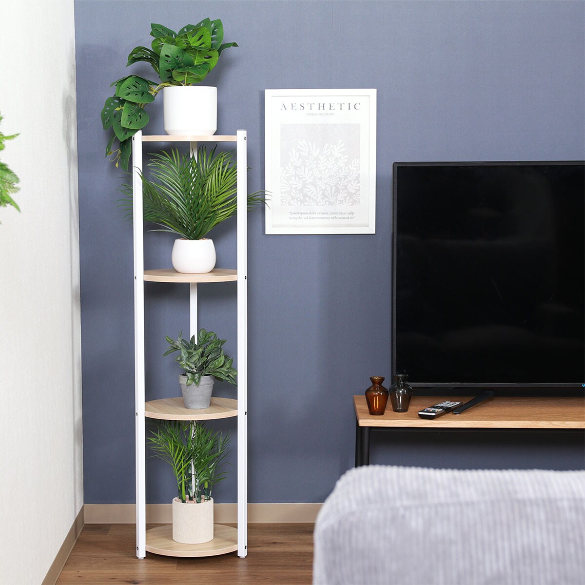 ディスプレイスタンド4段（ホワイト） | ニトリネット【公式】 家具