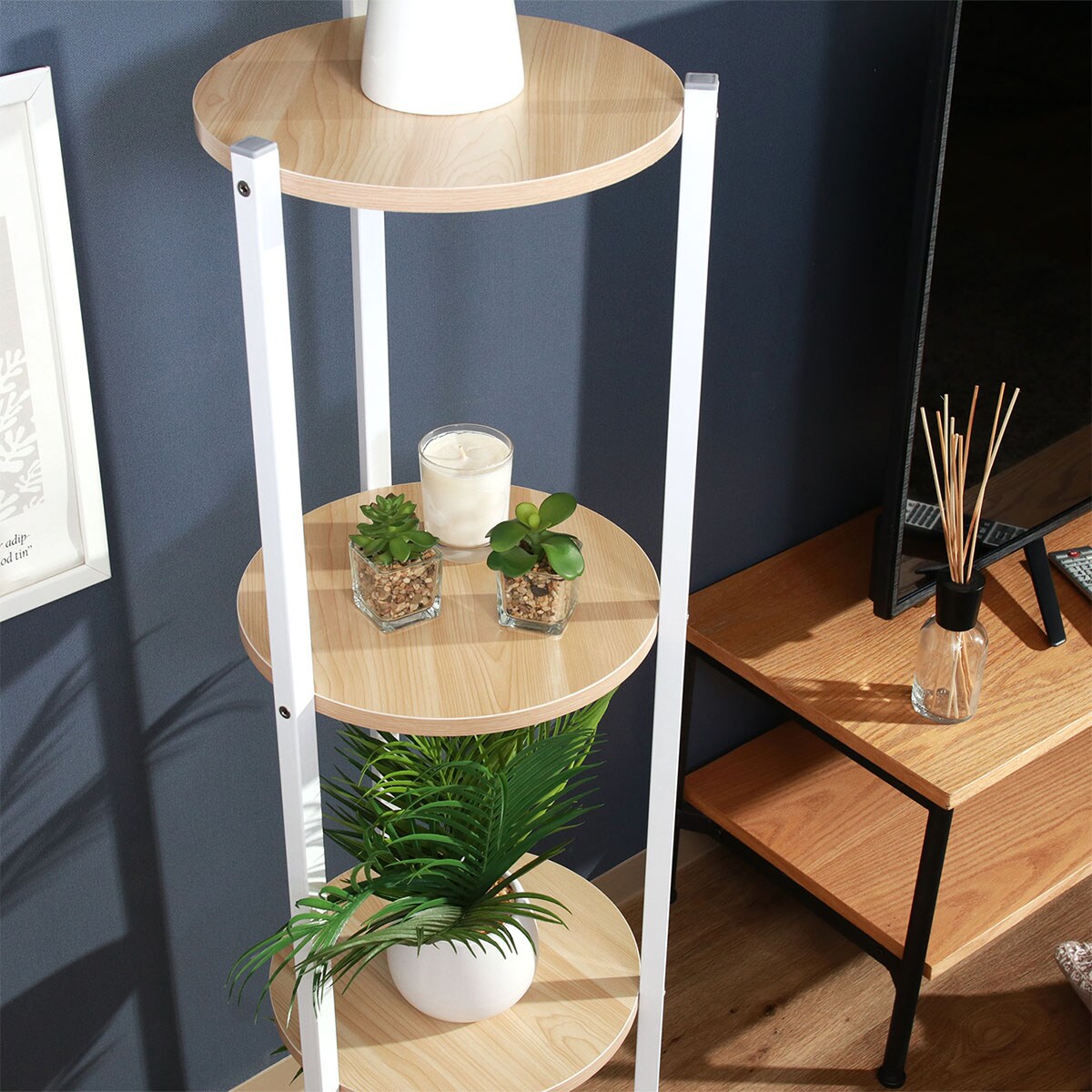 ディスプレイスタンド4段（ホワイト） | ニトリネット【公式】 家具