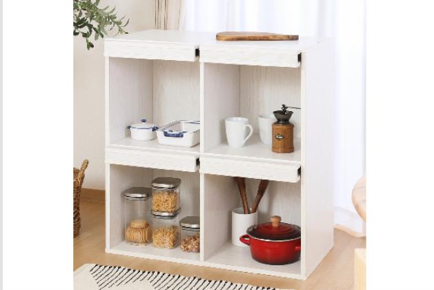 ﾃﾞｨｽﾌﾟﾚｲﾗｯｸ4ﾏｽDP8085ｵｰｸWH | ニトリネット【公式】 家具・インテリア通販