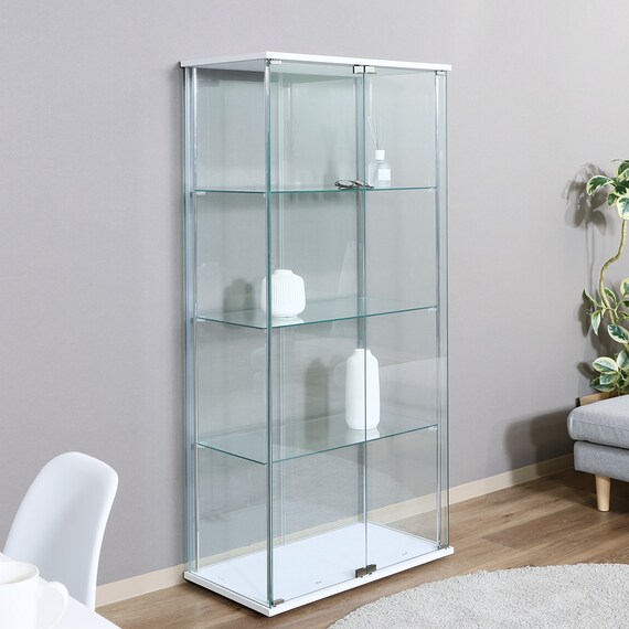 ガラスディスプレイケース (クリアタイプ ホワイト) 1枚目画像