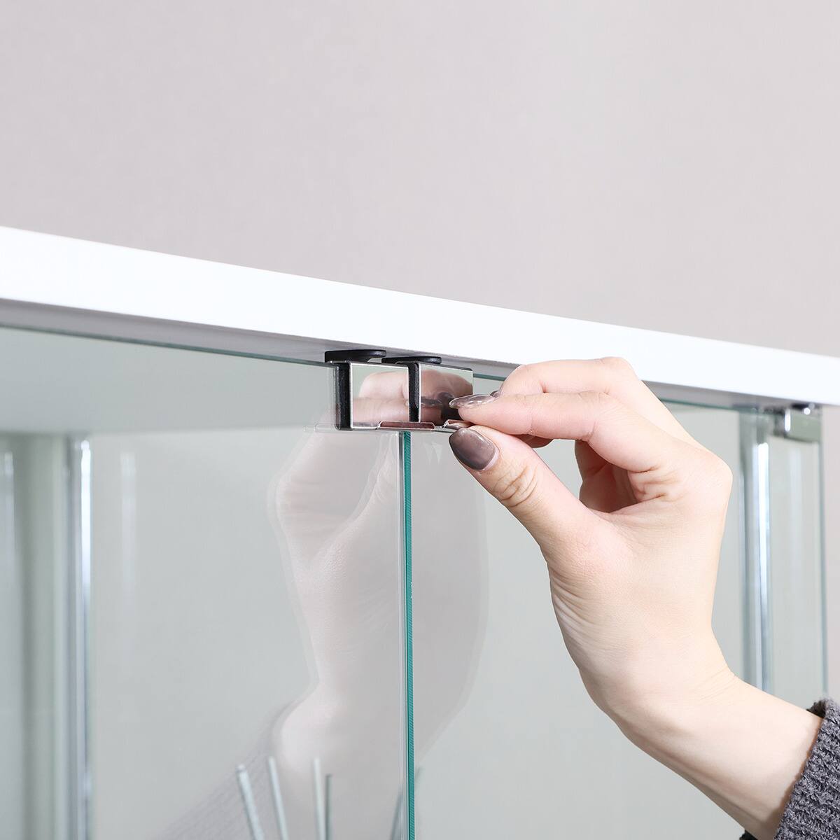 ガラスディスプレイケース (クリアタイプ ホワイト) | ニトリネット