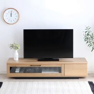 シンプルなデザインのローボード (幅140cm)