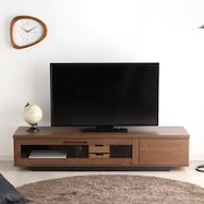 シンプルなデザインのローボード (幅140cm)