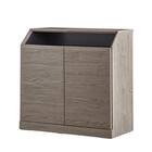 カウンター下にも収まるサイドボード (幅80cm GY) 1枚目画像