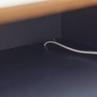 カウンター下にも収まるサイドボード (幅80cm GY) 4枚目画像