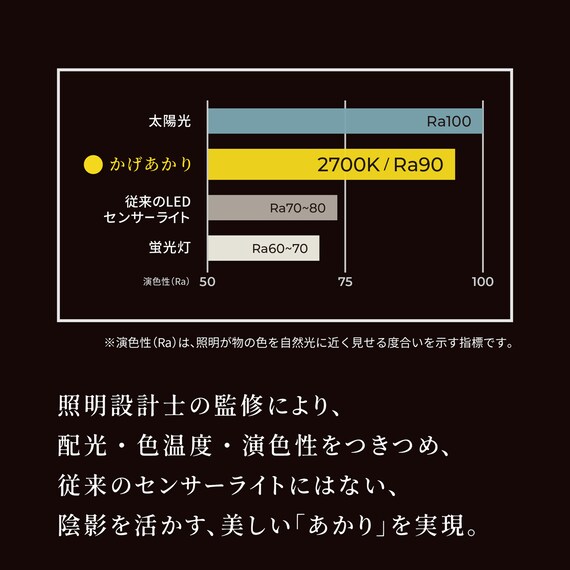 センサーライト かげあかり(01 しろねり) 4枚目画像