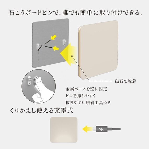 センサーライト かげあかり(03 しろねり) 8枚目画像