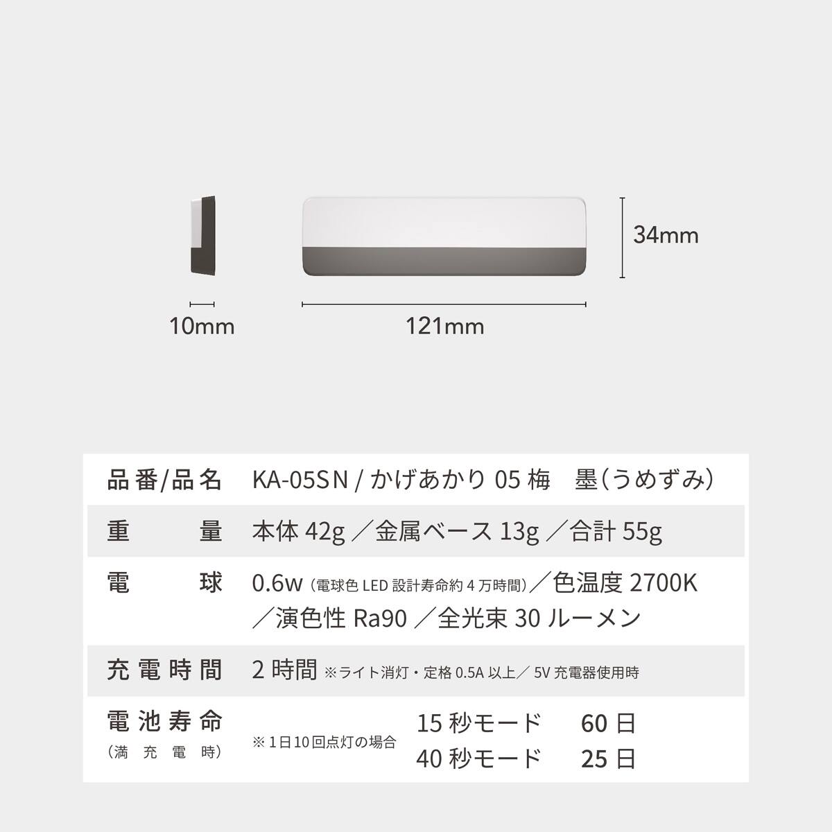 センサーライト かげあかり(05 うめずみ) | ニトリネット【公式】 家具