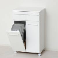 スライド棚付きダストカウンター2分別（WH）