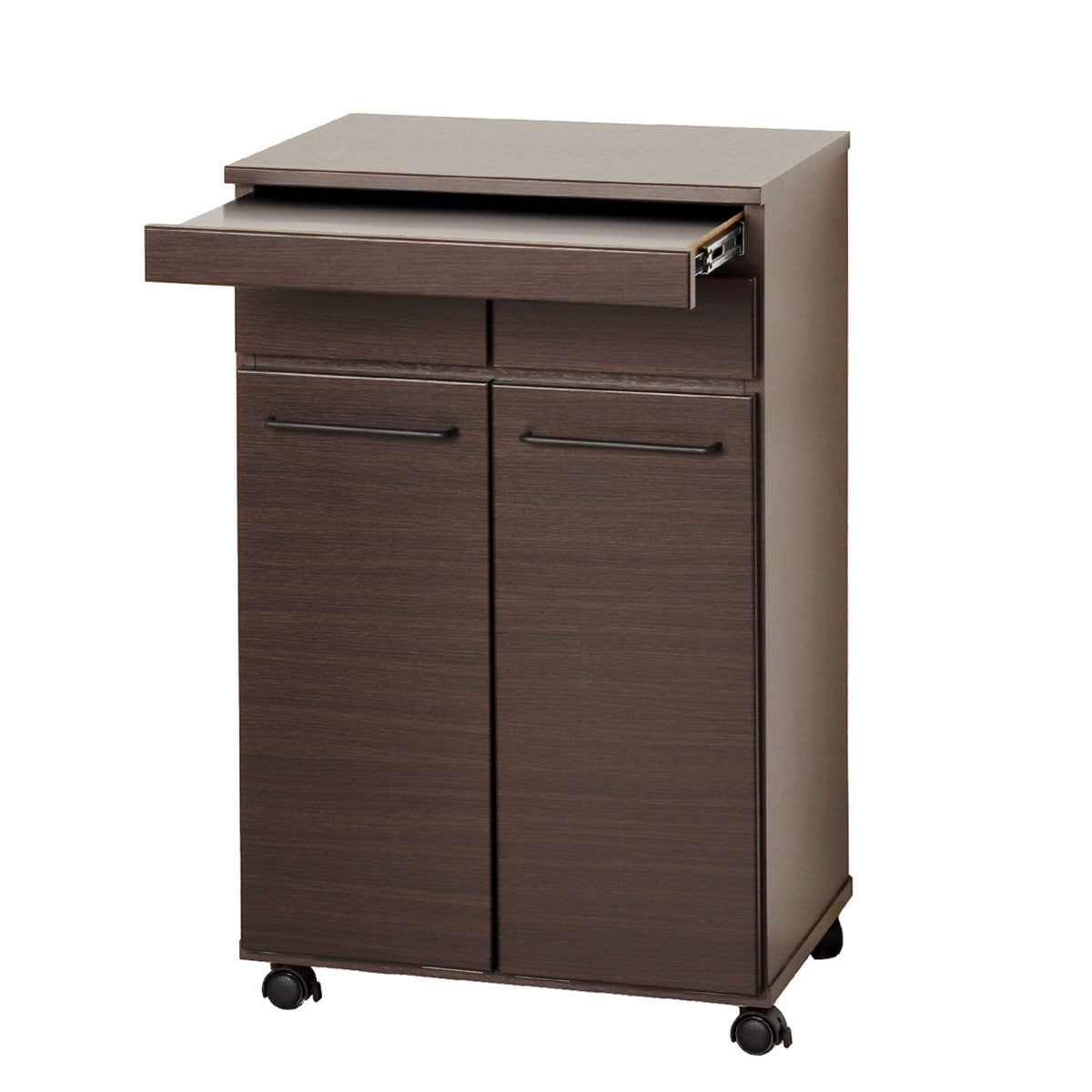 スライド棚付きダストカウンター2分別（DBR） | ニトリネット【公式