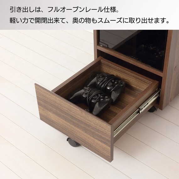 コンパクトゲーム機収納ワゴン (BR) 8枚目画像