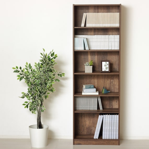 らくらく組立文庫本本棚(幅60cm DBR) 2枚目画像