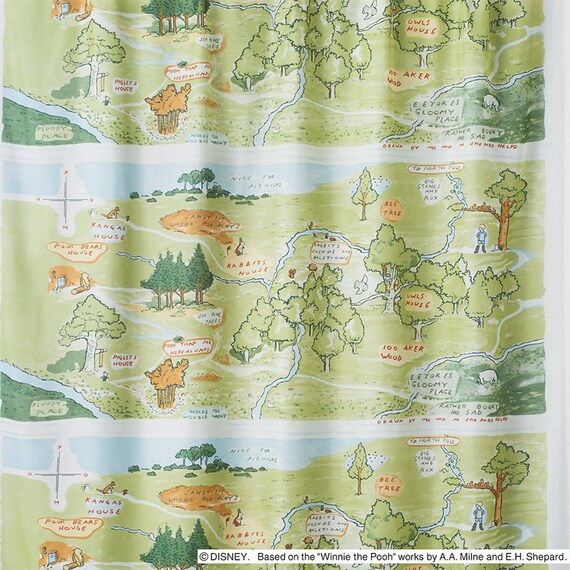 (1枚入り)ディズニーレース 100エーカーノモリ 100X133 MIX 1枚目画像