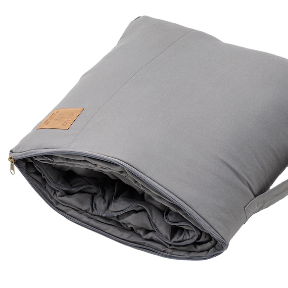 クッションにもなる寝袋(グレー) 13枚目画像