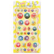 たまごあしのぷっくりシール サークルキャラ(VRK3346)