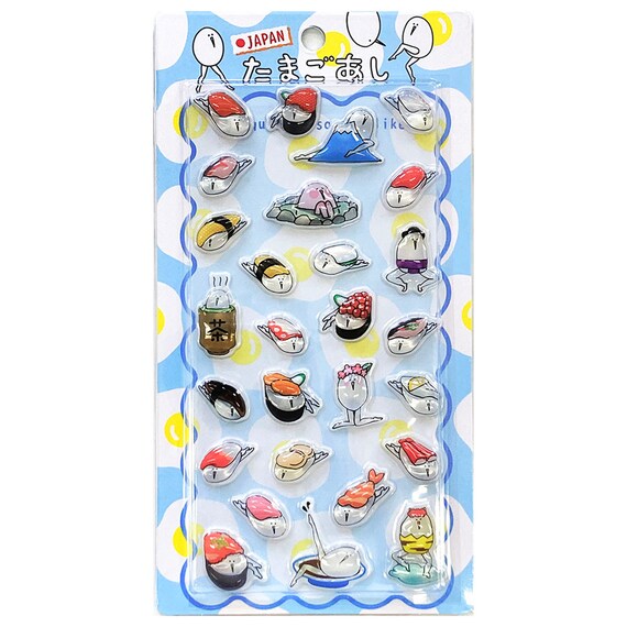 たまごあしのぷっくりシール JAPAN(VRK3346) 1枚目画像