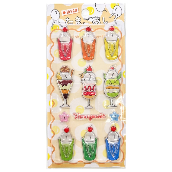 たまごあしのぷっくりシール パフェ(VRK3342) 1枚目画像