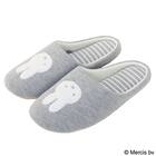 刺繍ルームシューズ(ミッフィー グレー) 1枚目画像