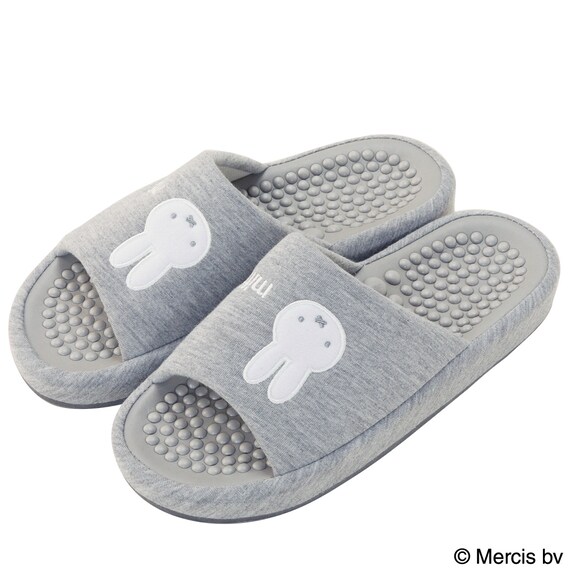 足つぼスリッパ(ミッフィー グレー) 1枚目画像