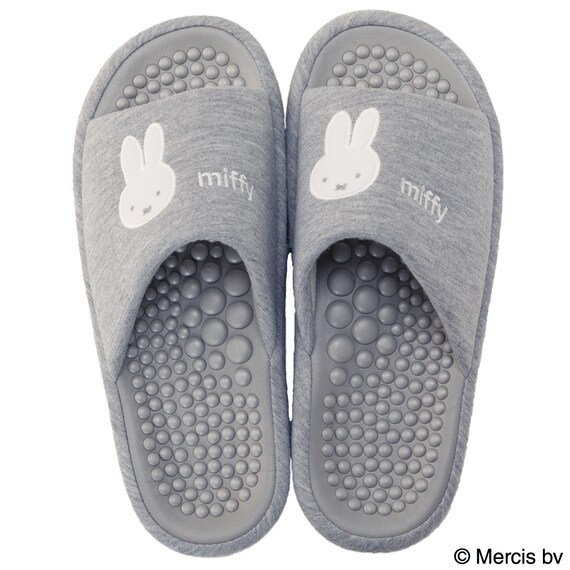 足つぼスリッパ(ミッフィー グレー) 2枚目画像