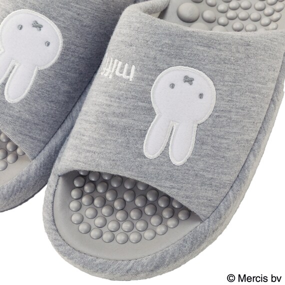 足つぼスリッパ(ミッフィー グレー) 6枚目画像